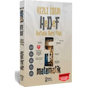 İSEM Yayıncılık 2025 Hızlı İsem 5. Sınıf Matematik Haftalık Ders Föyü