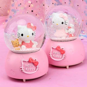 Hello Kıtty Işıklı Müzikli Orta Boy Kar Küresi