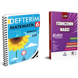 6.sınıf 2025 Baskı Arı Yayınları Matematik Defter + Türkçenin Nabzı