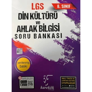 Karekök Yayıncılık 8. Sınıf LGS Din Kültürü ve Ahlak Bilgisi Soru Bankası