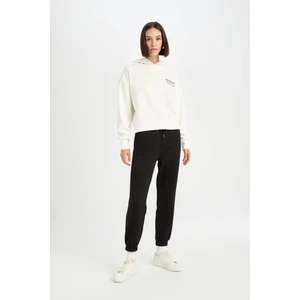 Boxy Fit Kapüşonlu Baskılı Sweatshirt D6718AX24WN