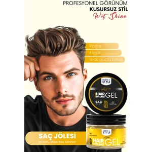 Ondüla Style Saç Jölesi | Şekillendirici | Islak Ve Parlak Sert Tutuş-Gold 300ml