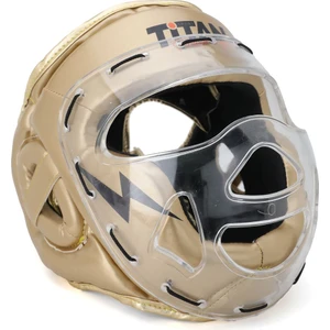 Titan Sport Yüz Korumalı Boks Kaskı , Gold(Altın) Model