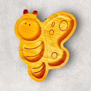 Arı Bölmeli Bambu Tabak Mavi