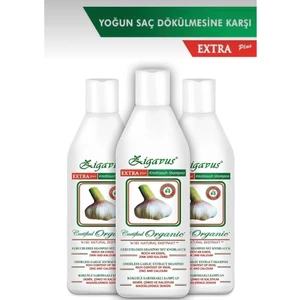 Zigavus Ekstra Plus Saç Dökülemelerine Karşı Sarımsak Özlü Kokusuz Şampuan 150 ml 3 Adet