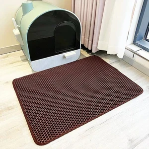 Kedi Kumu Matı Kedi Kumu Tutma Matı Petek Çift Katmanlı Tasarım Idrar ve Su Geçirmez Malzeme Dağılma Kontrolü Daha Az Atık Daha Kolay Temizlenir Yıkanabilir (Yurt Dışından)