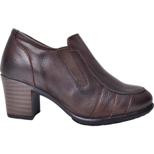 D24KA-3135 Kahve Kadın Deri Ayakkabı