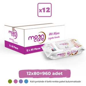 Moon Care Islak Bebek Havlusu  12 x 80