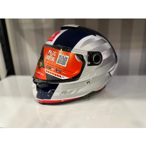 Kask Mt Thunder 4 Sv Tears C7 Parlak Mavi/İnci Beyaz