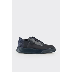 Lacivert Deri Erkek Spor Ayakkabı