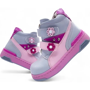 Ortopedik Kürklü Kız Bebek ve Çocuk Botu PMABEPA2306 Gri Pembe 23