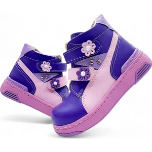 Ortopedik Kürklü Kız Bebek ve Çocuk Botu PMABEPA2306 Mor Pembe 26