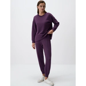 Jimmy Key Mor Yüksek Bel Dar Paça Cepli Jogger Pantolon