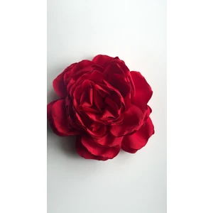 Âlâ Atelier Iğneli Kumaş Çiçek Broş Kırmızı Gül Broş