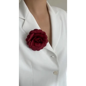 Âlâ Atelier Iğneli Kumaş Çiçek Broş Gül Broş