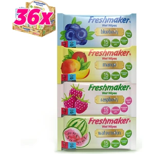 Fruits Islak Cep Mendili 15 Adet x 36'lı Koli