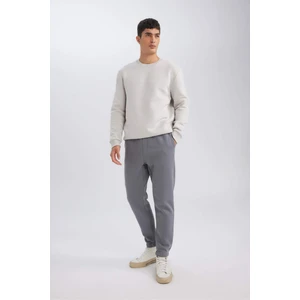 Relax Fit Kalın Jogger Eşofman Altı Basic Düz Beli Bağcıklı Lastikli Paça Cepli U7438AZ24AU