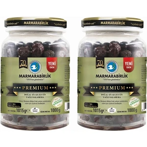 Premium Xl Siyah Zeytin 1000 gr Cam Pet x 2 Adet