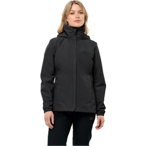 Jack Wolfskin Stormy Poınt 2L Kadın Siyah Ceket 1111202-6000