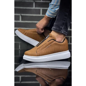 Yüksek Taban Fermuar Detaylı Casual Sneaker Tarz Erkek Ayakkabı
