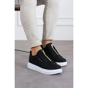 Yüksek Taban Fermuar Detaylı Casual Sneaker Tarz Erkek Ayakkabı