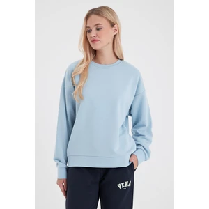 Kadın Rhona Gök Mavisi Bisiklet Yaka Regular Fit 3 Iplik Sweatshirt