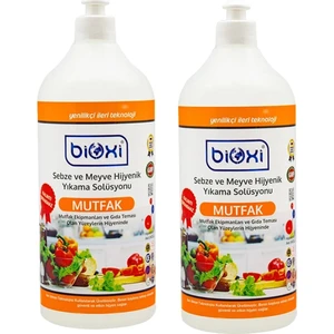 Sebze Meyve Yıkama, Mutfak Yüzey Hijyen Solüsyon, Doğal, Kalıntı Bırakmayan Solüsyon (1 Lt x 2 Adet)