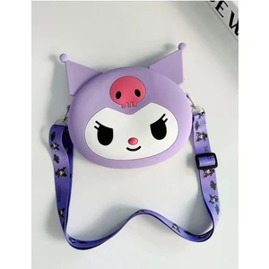 Kuromi Desenli Mor Renkli Silikon Çocuk Cüzdan