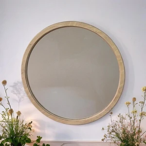 Şeker Marangoz Ahşap Kırılmaz Çerçeve Dekor Ayna 45 cm