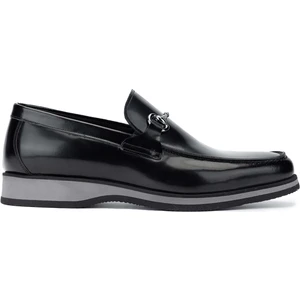 Tamer Tanca Erkek Hakiki Deri Siyah Açma Loafer Ayakkabı 183 30351 Erk Ayk Y24 Sıyah Acma