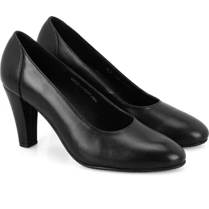 Aero Comfort Desirae Siyah Kadın Aerocomfort Topuklu Deri Klasik Ayakkabı