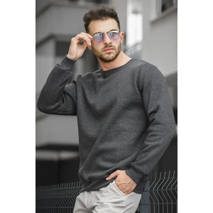 Gomez Fitted Üç Iplik Şardonlu Pamuklu Bisiklet Yaka Sweatshirt