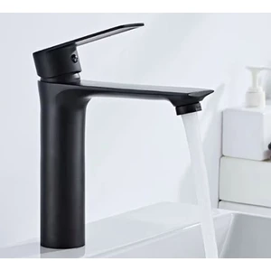 Lavabo Banyo Bataryası Siyah Modern Tasarım 18 cm Yükseklik