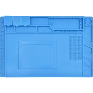 Monte Lua Isıya Dayanıklı Silikon Tamir Onarım Lehim Matı Pedi Magnetli-Antistatik (45X30 Cm), Tamir Matı