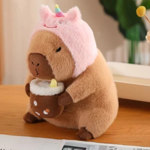 Unicorn Capybara Peluş Oyuncak Çocuk Hediyesi (Yurt Dışından)