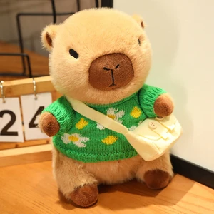 Karikatür Kazak Capybara Çocuk Peluş Oyuncak Çocuk Hediye 23 cm (Yurt Dışından)