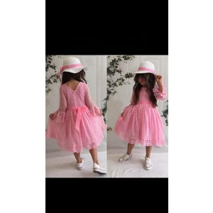 Esmaca Moda Kız Çocuk Elbise Pembe