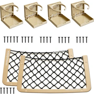 Tekne Karavan Seti 4 Adet Katlanır Bardaklık 2 Adet 32X17CM Eşya Filesi