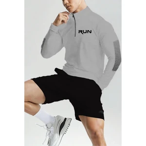 Ghassy Co. Erkek Running Hızlı Kuruma Nem Emici Teknik Performan Uzun Kollu T-Shirt