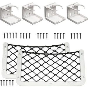 Tekne Karavan Seti 4 Adet Ayarlalı Katlanır Bardaklık 2 Adet 32X17CM Eşya Filesi