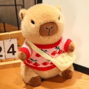 Karikatür Kazak Capybara Çocuk Peluş Oyuncak Çocuk Hediye 23 cm (Yurt Dışından)