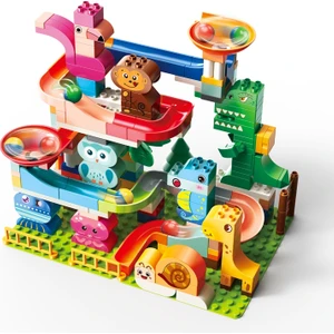 Learning Fun Marble Run Blok Yapı Seti 210 Parça Müzikli - Hayvanlar Alemi