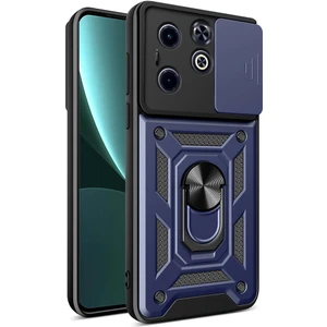 Infinix Smart 8 Kılıf Manyetik Standlı Kamera Korumalı Yüzüklü Zırh Tank Kılıf Koruyucu Kapak