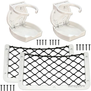 Tekne Karavan Seti Katlanır Bardaklık Oval ve Eşya Filesi 32X17CM