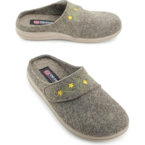 Kadın Kışlık Nakışlı Tasarım Cırtlı Ayarlanabilir Rahat Taban Ev Bahçe Terlik