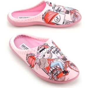 Kız Çocuk Kışlık Tasarım Rahat Sessiz Taban Gondol Ev Bahçe Terlik