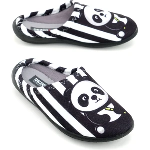 Erkek Çocuk Kışlık Panda Ev Bahçe Rahat Taban Gondol Terlik