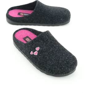 Kadın Kışlık Nakışlı Kalp Tasarım Rahat Taban Ev Bahçe Gondol Terlik