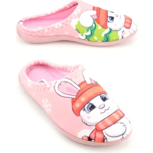 Kız Çocuk Kışlık Tavşanlı Tasarım Rahat Sessiz Taban Gondol Ev Bahçe Terlik