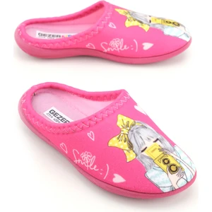 Kız Çocuk Kışlık Tasarım Rahat Sessiz Taban Gondol Ev Bahçe Terlik